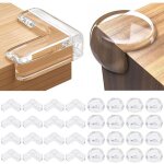 32pcs protege coin de table, protecteur transparent des coins pour securite bebe maison, protection angle ...
