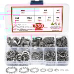 330 pcs external tooth star lock washers, stainless steel external starlock washers assortment set, tooth ... 330 pcs external tooth star lock washers, stainless steel external starlock washers assortment set, tooth ...