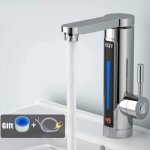 Vurahome - 3300w led robinet chauffe - eau thermom�tre salle de bains cuisine robinet sans r�servoir ...