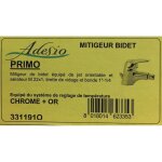 Adesio - 331191o - mitigeur bidet - chrome + or
