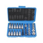 34 pices coffret douilles torx femelle 3 / 8' profil e4 - e20, embout torx toil profil t10 - t60 en ...
