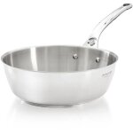 3411. 24 - sauteuse bombe milady qu. fonte inox �24 - de buyer