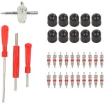 34pcs tire d'�limination de la soupape de pneu kit d'outils d'installation d'outils universels ajustement ...