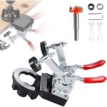 35 mm pince double gabarit de percage charniere, cach� alliage d'aluminium guide de percage bois, ajustable ...