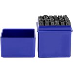 36 pices 6mm en acier au carbone numro / lettre majuscule timbre ensemble de poinons pour mtal bois ...