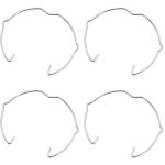 36 pices anneaux de fixation de lampe pour spot gu10 mr16 50mm argent clip de ressort de retenue de ...