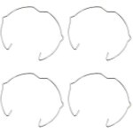 36 pi�ces anneaux de fixation de lampe pour spot gu10 mr16 50mm argent� clip de ressort de retenue de ...