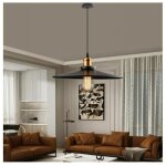 36cm r�tro lustre suspension industrielle e27 douille noir plafonnier lampe suspendue