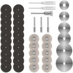 36pcs mini disque diamant  trononner, disques de coupe pour dremel, hss en rsine lame scie circulaire ...