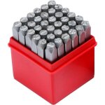 36pcs poinons en mtal avec chiffres et lettres, lettres  frapper, 6mm