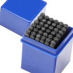 36pcs poin�ons en m�tal avec chiffres et lettres, lettres � frapper tampons num�rot�s (3mm)