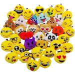 37 porte - cl�s mini - peluche �motic�nes 6 cm jaunes, petits smileys, � accrocher au sac � dos. id�al ...