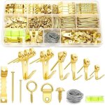372 pi�ces crochet tableau mural metal, kit de fixation tableau cintre photo avec vis, accroche pour ...