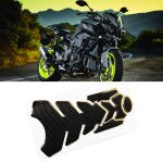 3d moto gas oil r�servoir de carburant autocollant pad protecteur d�coration fit pour yamaha (blackgold) ...