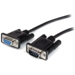 Com 3m cable 3m direct straight through serial rs232 video monitor ega db9 male to female - black extender, ...