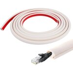 3m goulotte passe cable, auto - adh�sif cache cable tv mural demi - rond en pvc souple, mini goulottes ...