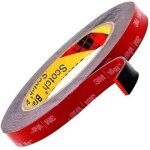 3m vhb ruban adh�sif double face extra fort, noir, �tanche, r�sistance � haute temp�rature, pour int�rieur ...