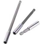3pcs 1 / 4' 60 / 100 / 150mm perceuse lectrique tournevis embout hexagonal titulaire de bits extension ...