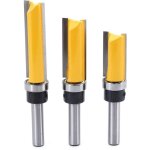 Alovez - 3pcs 8mm tige fraise à affleurer - fraise à araser fraise à copier avec roulement supérieur ... Alovez - 3pcs 8mm tige fraise à affleurer - fraise à araser fraise à copier avec roulement supérieur ...