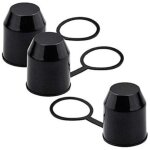 3pcs capuchon pour attelage de remorque, remorque attelage boule couverture auto, 50mm remorque couverture ...
