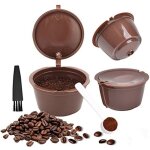 3pcs filtres � caf� non jetables, r�utilisables capsules rechargeables � cafe, compatibles avec machines ...