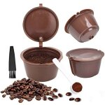 3pcs filtres � caf� non jetables, r�utilisables capsules rechargeables � cafe, compatibles avec machines ...
