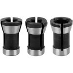 3pcs jeu de adaptateur de mandrin � pince de serrage 6mm / 6. 35mm / 8mm t�te de mandrin de collet pour ...