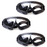 3pcs lunettes de s�curit� enfant pour jeux ext�rieurs, protection pour nerf n - strike elite, usage laboratoir ...