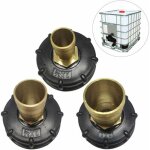 3pcs mamelon raccord rapide pour cuve 1000 l, multitanks raccord, laiton connecteur de tuyau, adaptateur ...