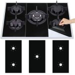 3pcs plaque de cuisson � gaz protection en t�flon, tapis de cuisini�re � gaziniere gaz r�utilisables, ...