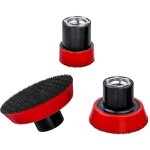 3pcs plateau de ponage 25mm 50mm 75mm disques abrasifs m14 auto - agrippante plaque de support de ponage ...