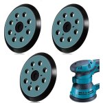 3pcs plateau ponceuse pour 125mm, plateau de ponçage 8 trous pour makita bo5041 m9202b m9204b dbo180 3pcs plateau ponceuse pour 125mm, plateau de ponçage 8 trous pour makita bo5041 m9202b m9204b dbo180
