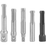 3pcs sds plus adaptateur pour cl� � douille et 2pcs sds prise extension hexagonale en acier au chrome ...