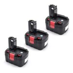 Vhbw - 3x batterie compatible avec bosch 3660ck, 3660k, 3670, ahs 41, 52314, 4 ve, 4 v - i, 53514, csd ...