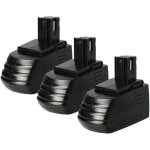 3x batterie compatible avec hilti sfl 12 / 15 flashlight, sid 121 - a, sf121 - a outil électrique (3000 ... 3x batterie compatible avec hilti sfl 12 / 15 flashlight, sid 121 - a, sf121 - a outil électrique (3000 ...