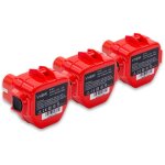 3x batterie remplacement pour makita 1235, 192536 - 4, 192597 - 4, 1233, 1234, 1250, 1220, 1222, 1235f ...