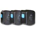 Vhbw - 3x batterie compatible avec hitachi ds 14dvf2, ds 14dvf3, ds 14dvb2k, ds 14dvf, ds 18dvc, ds18dmr ...