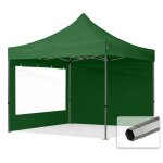 3x3 m tente pliante - acier, anti - feu, noir 3x3 m tente pliante - acier, anti - feu, noir