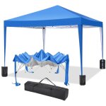 3x3m tonnelle pliante de jardin impermable anti - uv hauteur rglable, barnum pliant pour activits ...