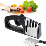 4 en 1 aiguiseur de cuisine affuteur couteau et ciseaux, aiguiseur couteaux professionnel, knife sharpener ...