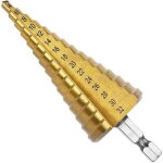 4 - 32mm acier � grande vitesse titane coated step drill high speed steel 1 / 4  poign�e hexagonale de ...