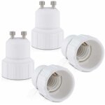 4 adaptateur de douille - convertisseur douilles gu10 vers e14 - adaptateur de support de lampe culot ...