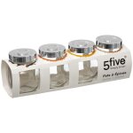 4 bocaux  pices en verre - 5five