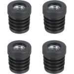 4 bouchons ronds pour tubes avec filetage m8, pour tube rond de 19 mm de diam�tre, bouchon rond en plastique ...