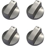 [jamais utilis�] lot de 4 boutons de cuisini�re � gaz universels en m�tal pour cuisini�re � gaz - 6 mm ...