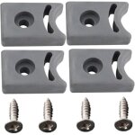 4 but�e de porte de douche avec vis jeux de but�e de porte coulissante de remplacement pr� - perc�e bloc ...