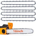 [jamais utilis�] lot de 4 cha�nes de tron�onneuse 3 / 8  lp pas 0, 050  (1, 3 mm) pour barre de 40 cm ...