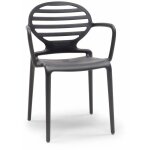 Scab design - 4 chaises design avec accoudoirs cokka - lot de 4 - ext�rieur et interieur
