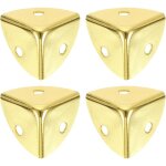 4 coins d�coratives pour bo�te, 18mm protection d'angle en m�tal, protecteur d'angles de meubles, dor� ...