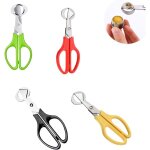 4 couleurs ciseaux  ?ufs en acier inoxydable ciseaux  oeufs de caille coupe - cigares pour la cuisine ...